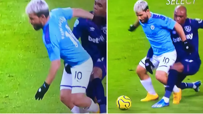 Angelo Ogbonna Grabs Sergio Aguero By The B*lls, Somehow Avoids Giving Away A Penalty