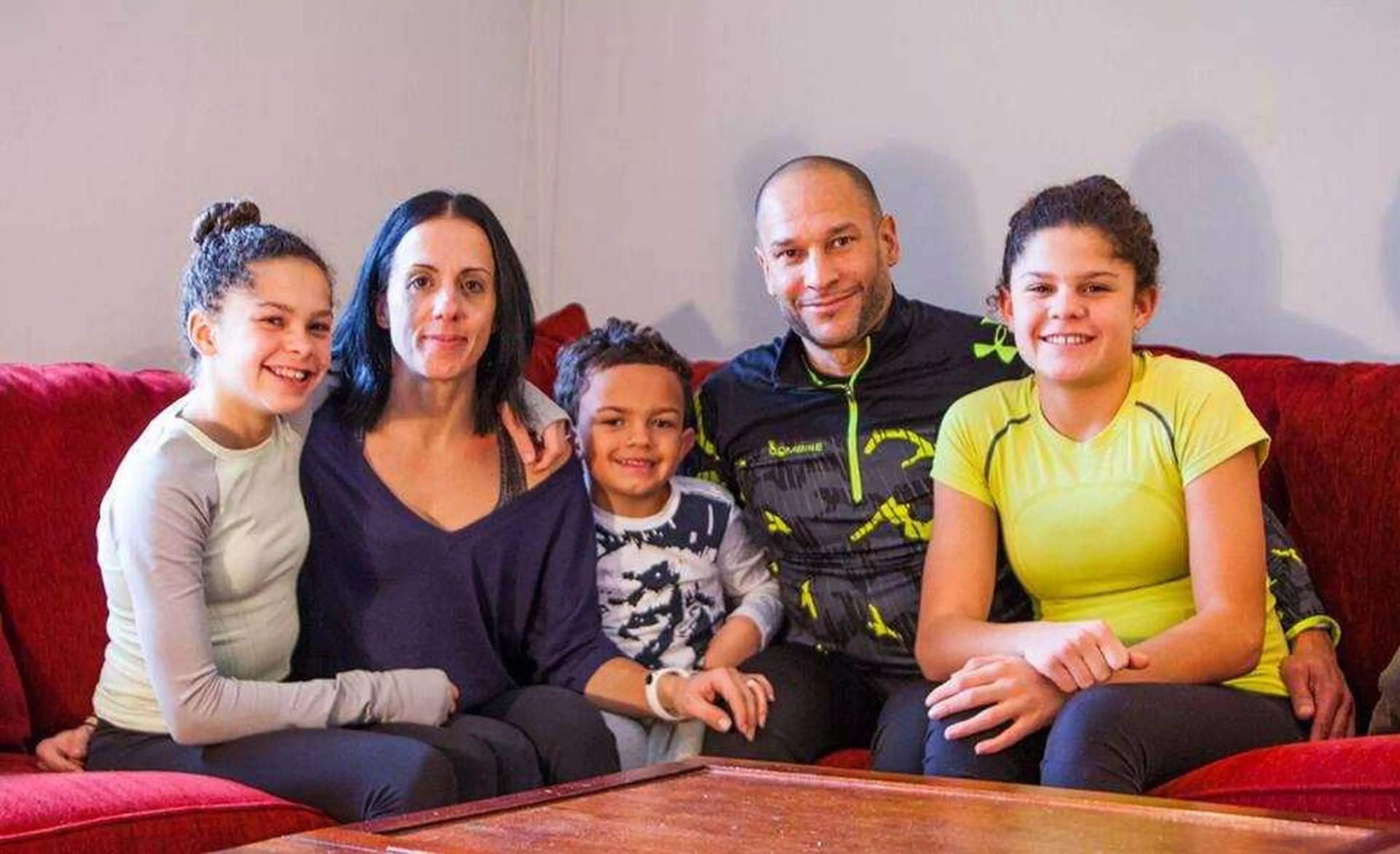 John DePass, 46, with wife Dora, 45, and their three children Michaila, 15, Sierra, 14 and Aniken, 7.