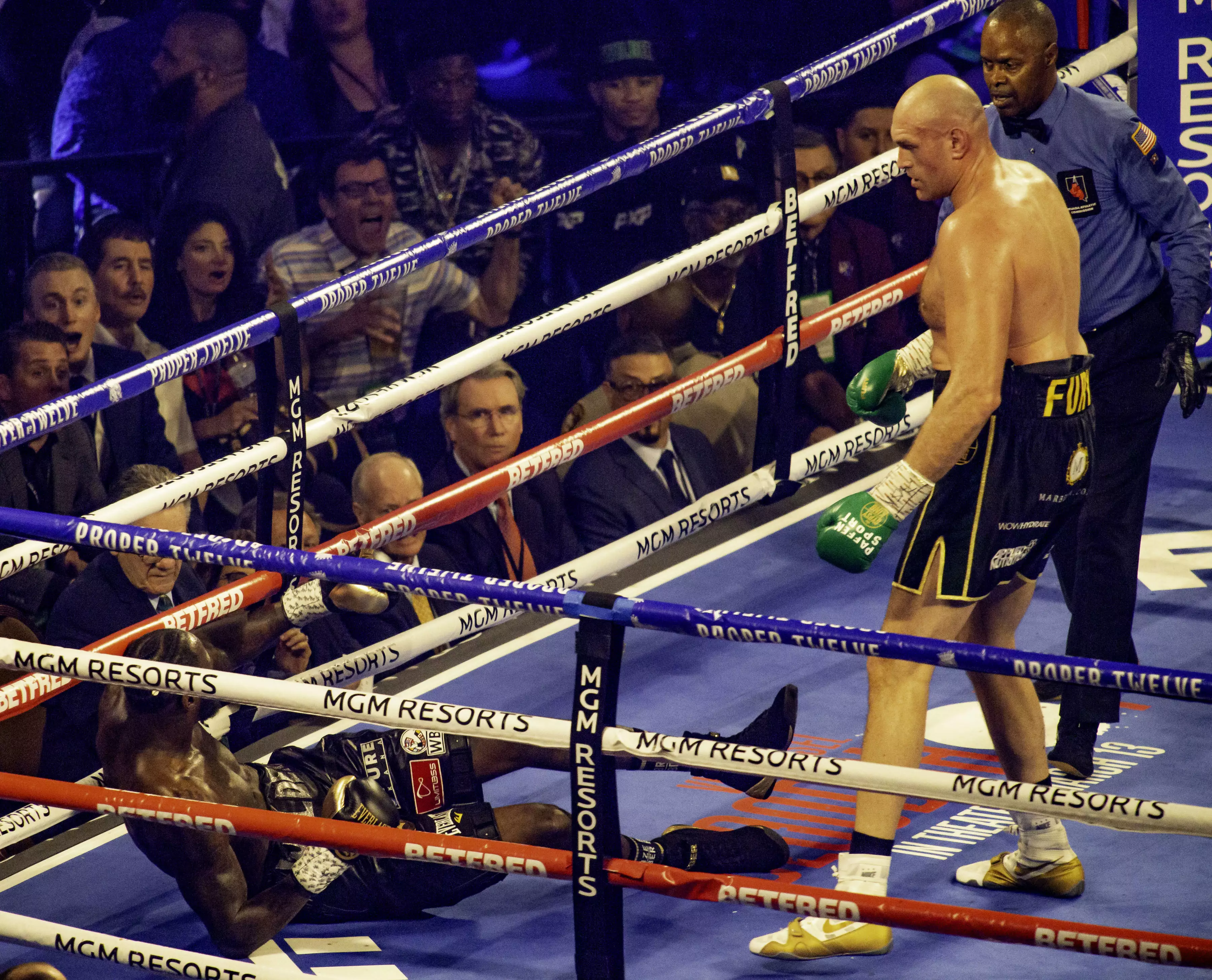 Fury knocked Wilder down twice. Image: PA Images
