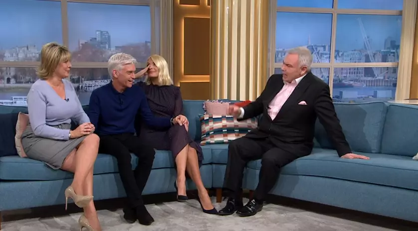 Phillip was joined by his 'This Morning' co-hosts on the sofa on Friday (
