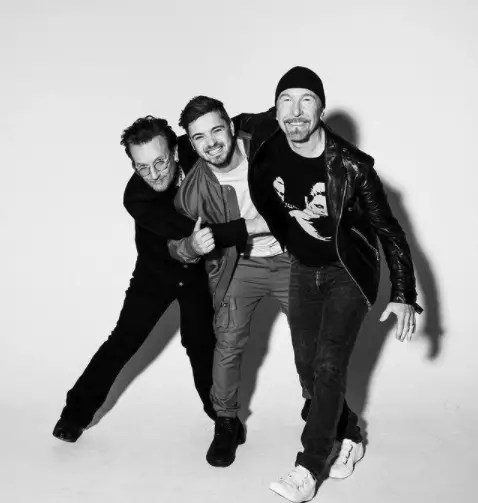 Bono, Martin Garrix and The Edge (