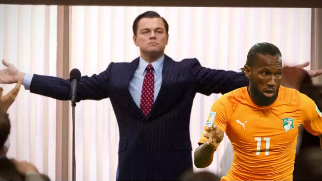 Didier Drogba Plays Down Retirement With "I'm Not Leaving" Wolf Of Wall Street Video 