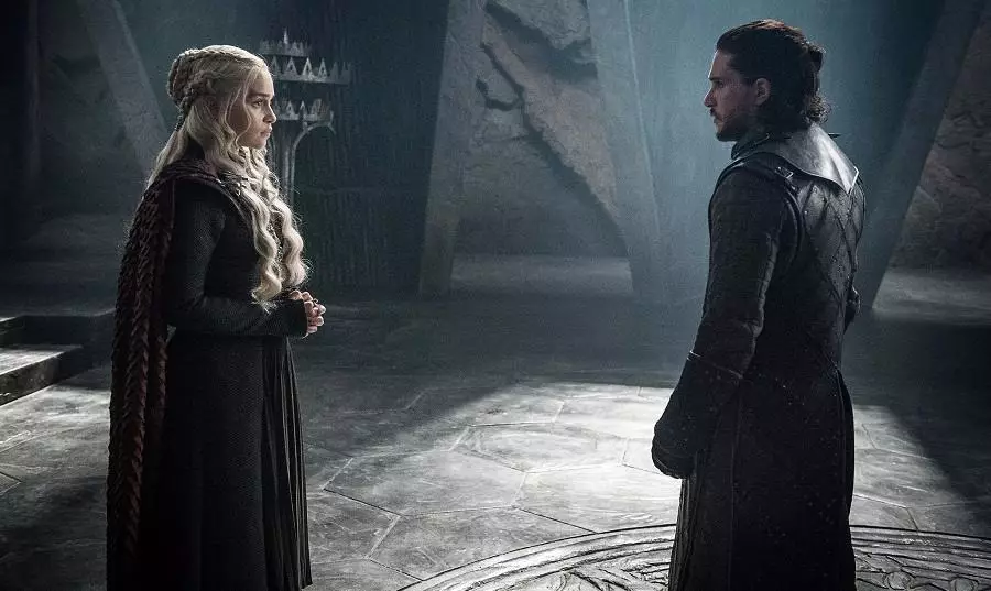 Daenerys Targaryen and Jon Snow.