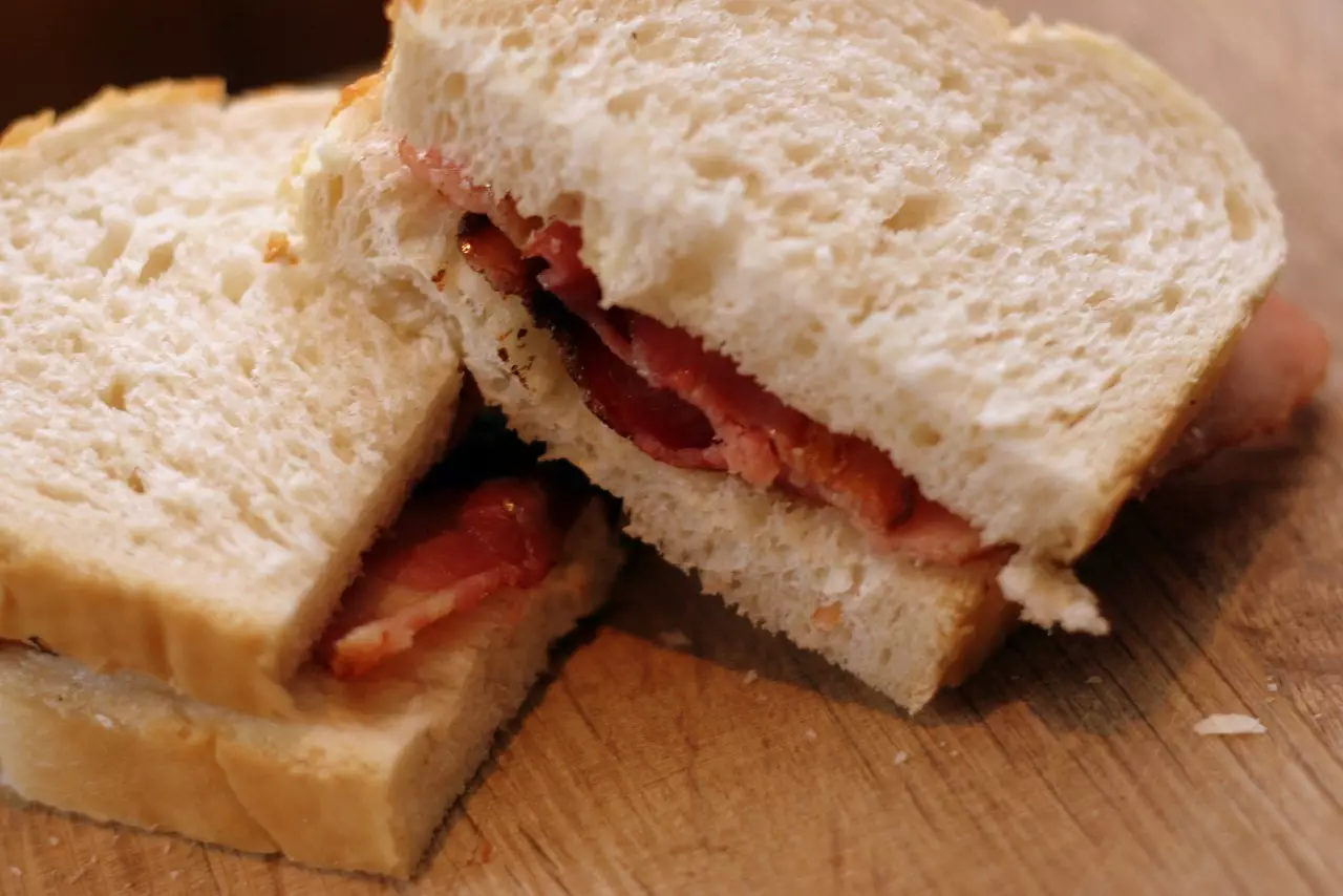 The classic bacon butty.