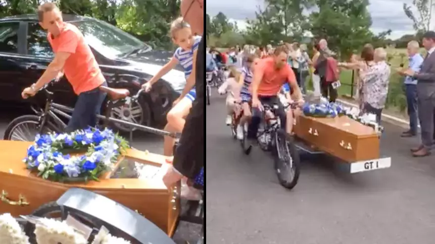 Wife Creates Coffin With Window So Claustrophobic Husband Could 'See The Sky' On Way To Funeral 