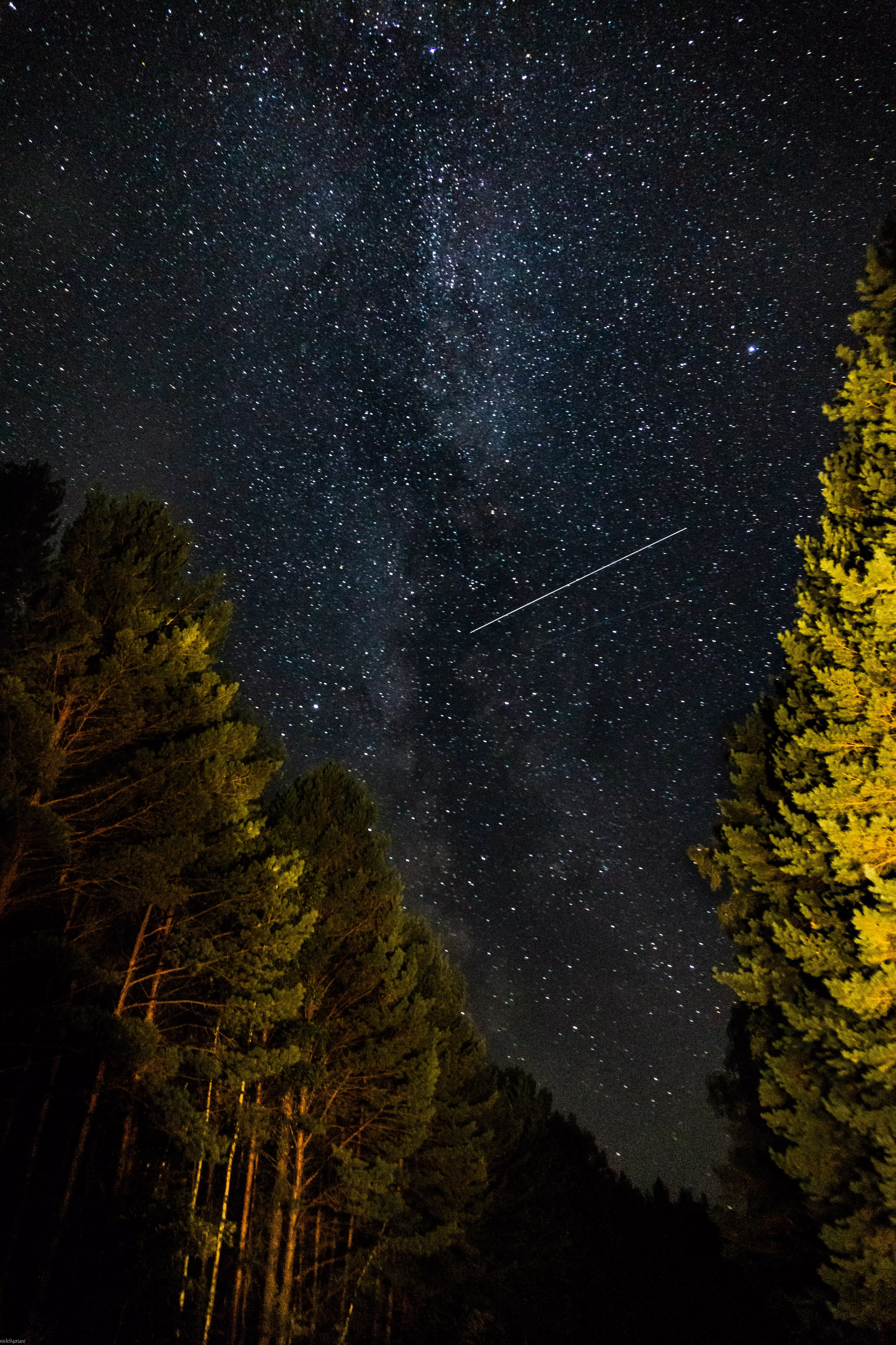 A meteor shower occurs when the Earth passes through the trail of debris left by a comet or asteroid (