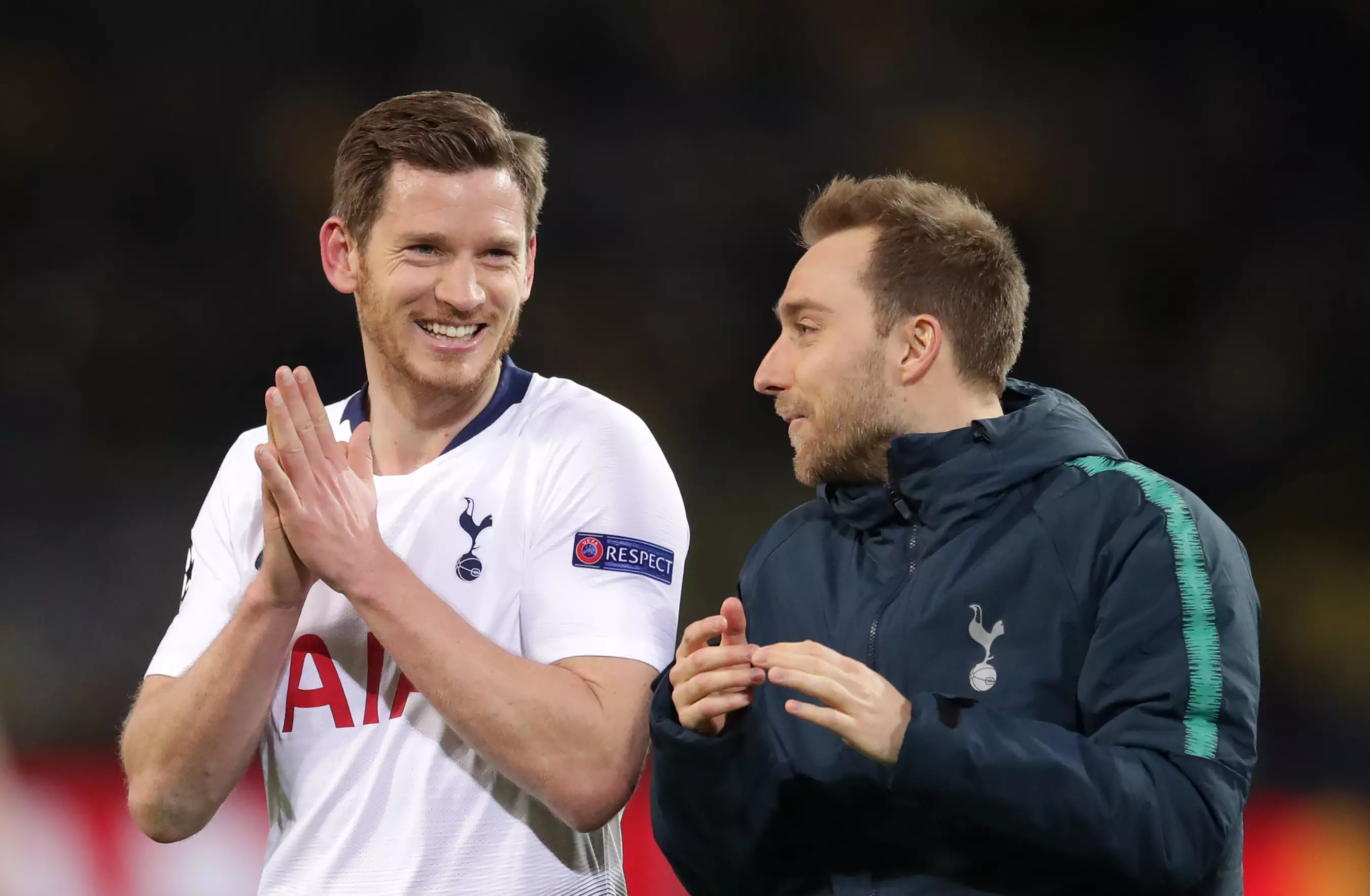 Vertonghen and Eriksen plot their exists from Spurs. Image: PA Images