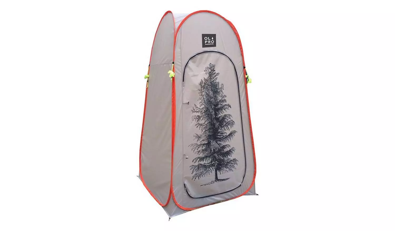 Olpro Pop-Up Toilet Tent with tree print, £49.99.