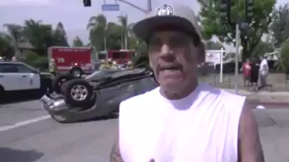 Danny Trejo Rescues Baby Boy From Flipped Car After Accident