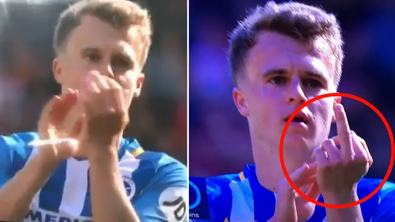Solly March Ends First Premier League Season By Showing His Middle Finger