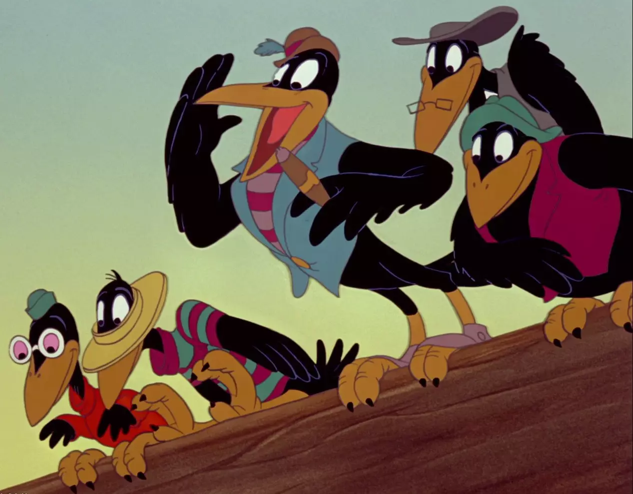The crows from Dumbo which are representations of minstrel shows /