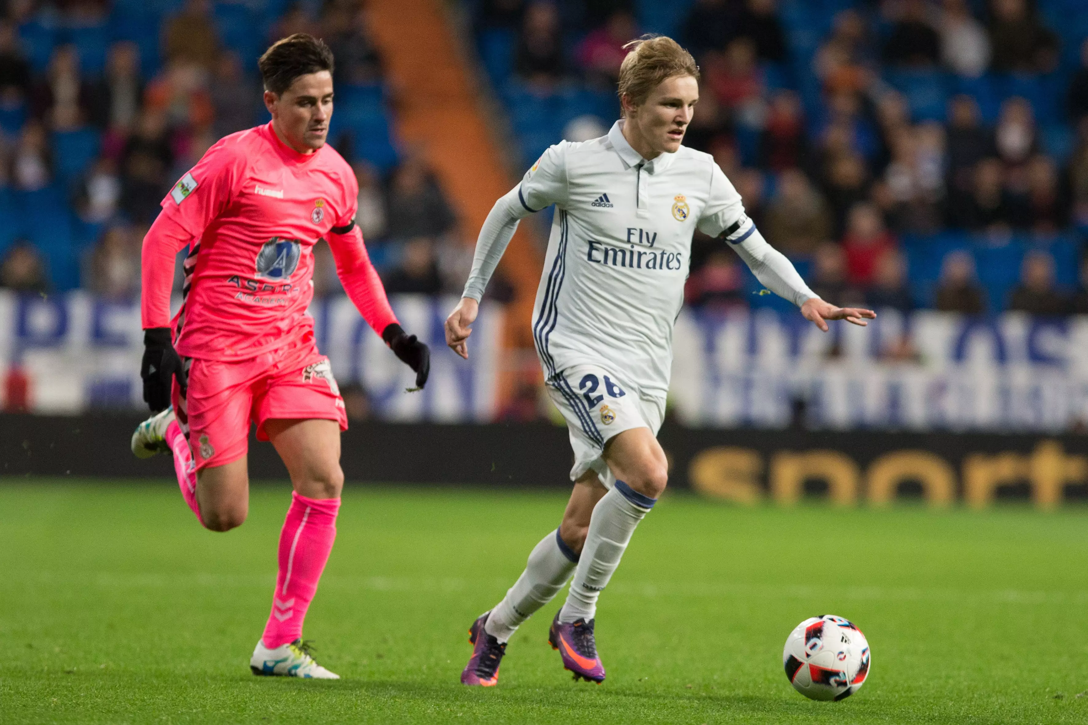 Odegaard plays in the Copa del Rey for Real. Image: PA Images.