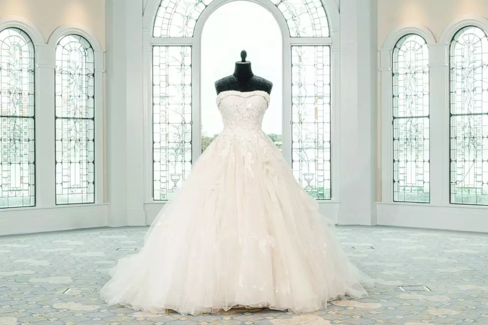 The dresses draw inspiration from Disney Princesses (Disney Fairy Tale Weddings)