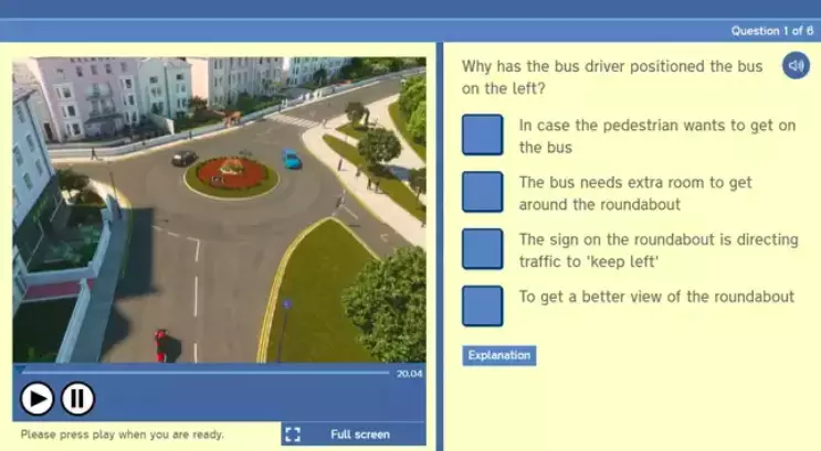 Video clips will replace written questions (