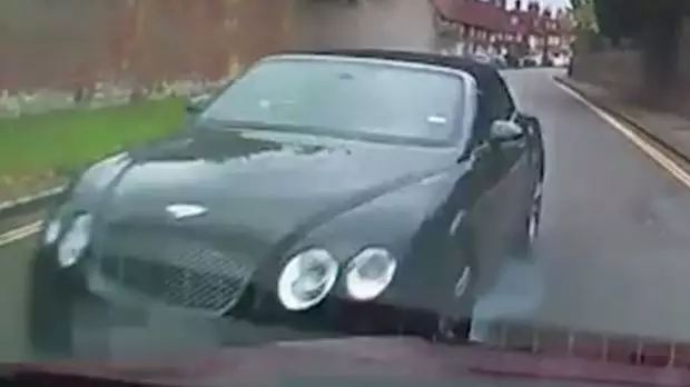 Shocking Footage Shows Bentley Driver Plough Into Pensioners Car