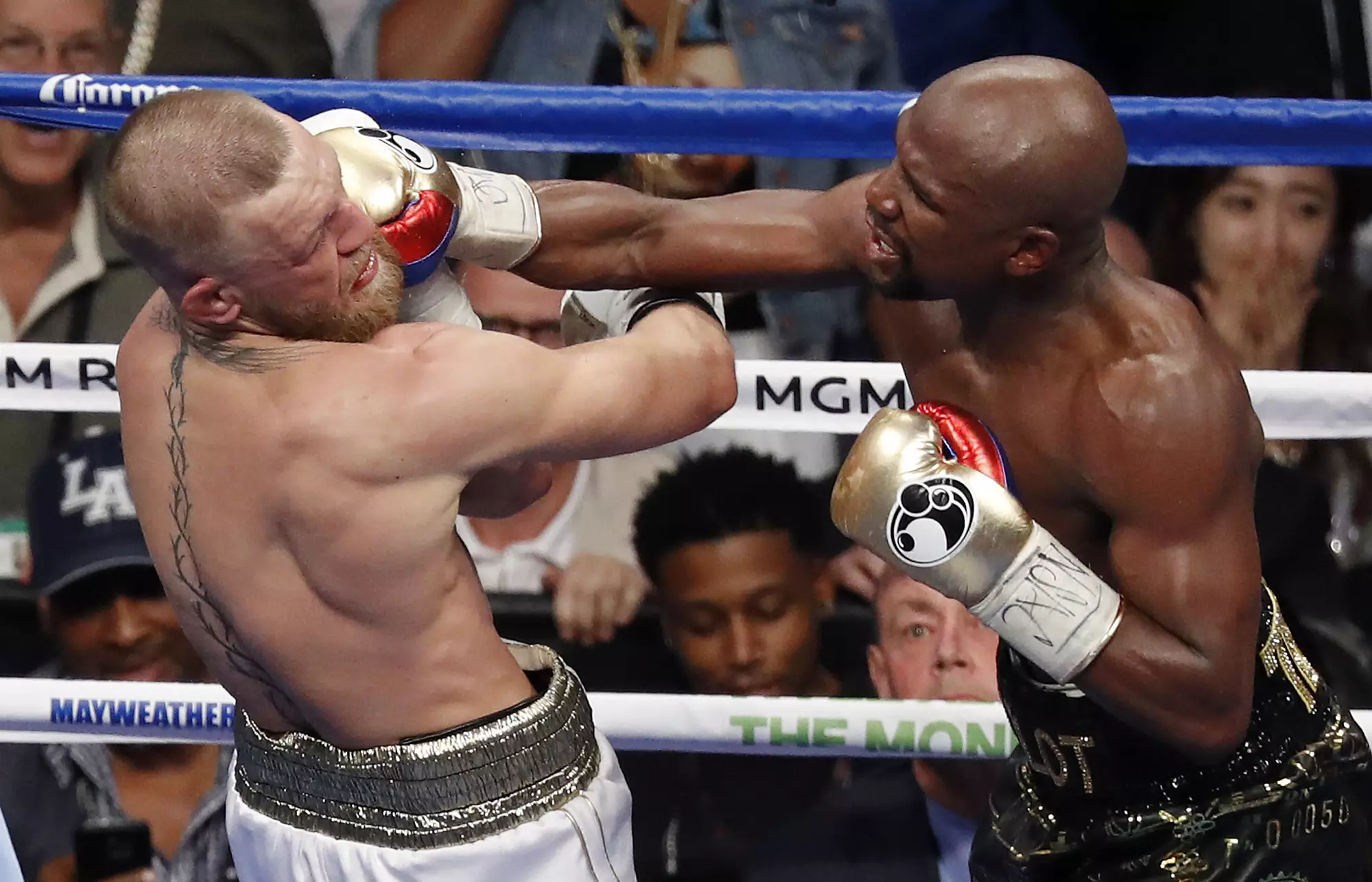 Mayweather was unsurprisingly dominant against McGregor. Image: PA Images