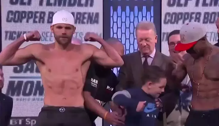 Boxer punched in the balls
