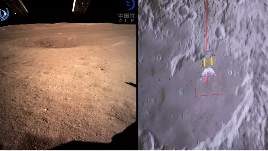 Chinese Spacecraft Sends First Photos From The Dark Side Of The Moon