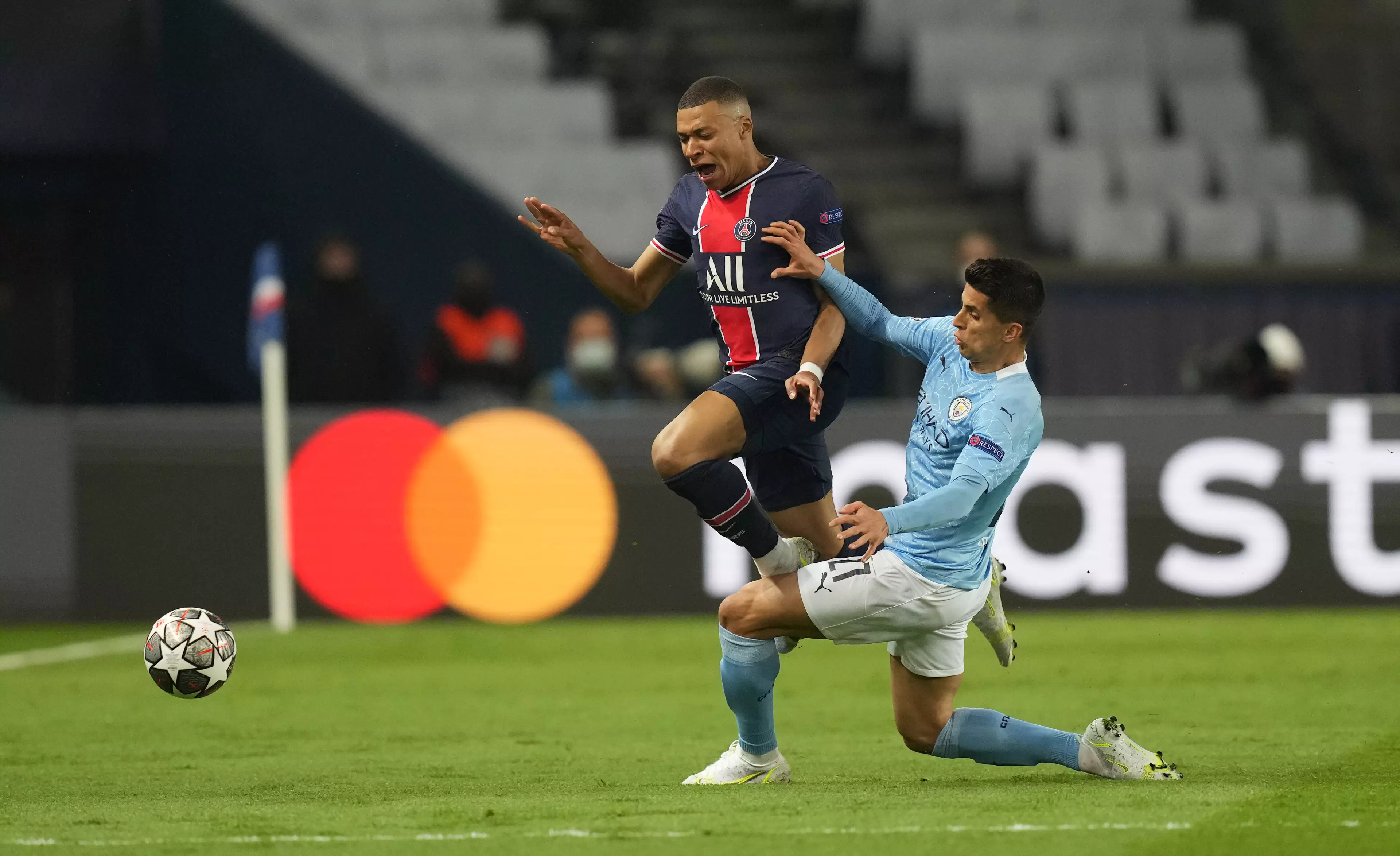 PSG forward Kylian Mbappe is doubtful for the match