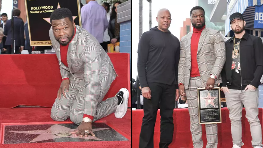 50 Cent Has Received A Star On The Hollywood Walk Of Fame 