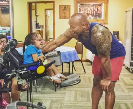 The Rock Took Time Out Of His Busy Schedule To Spend A Day With Special-Needs Fans