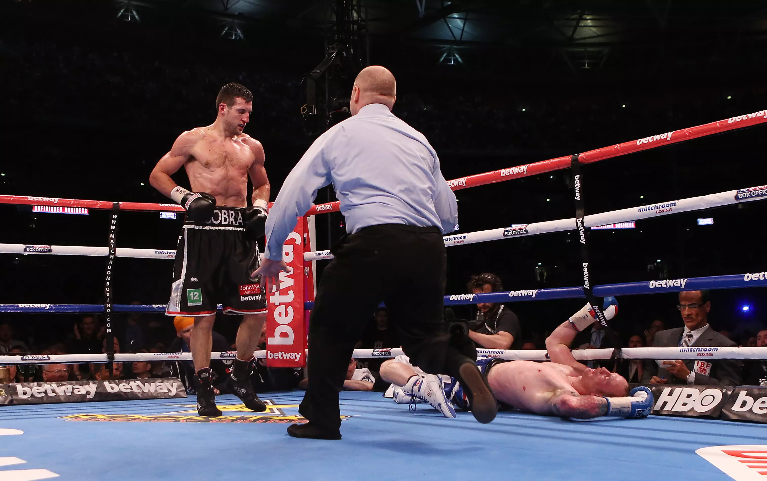 Froch ended his career with the huge knockout of Groves. Image: PA Images