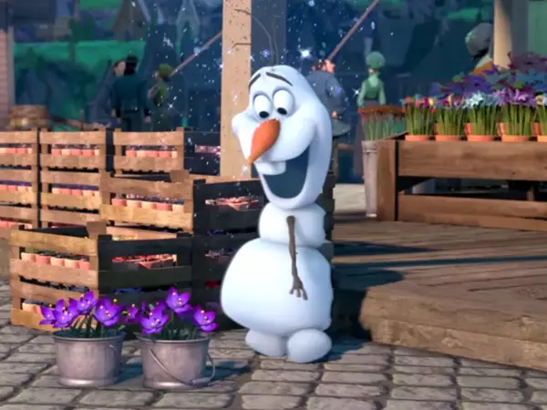 Olaf sets out to find his name in this short animated film (