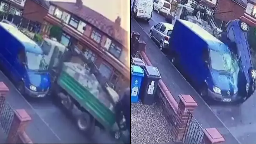 18-Tonne Lorry Wreaks Havoc On Residential Street As Horrified Owners Watch On