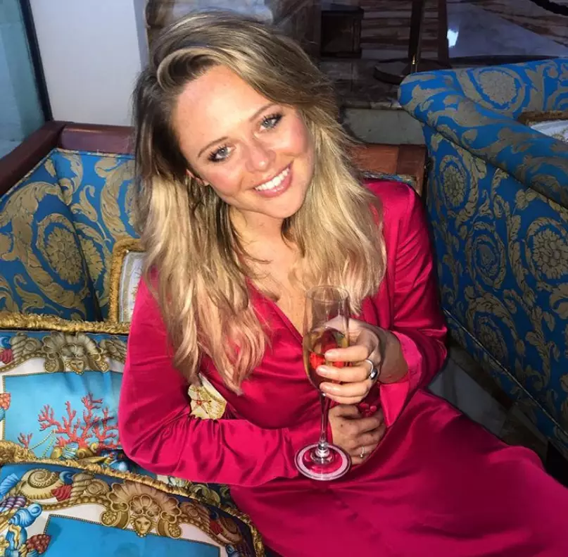 Harry Redknapp has complimented Emily Atack on how well she 'scrubs up' since leaving the jungle.