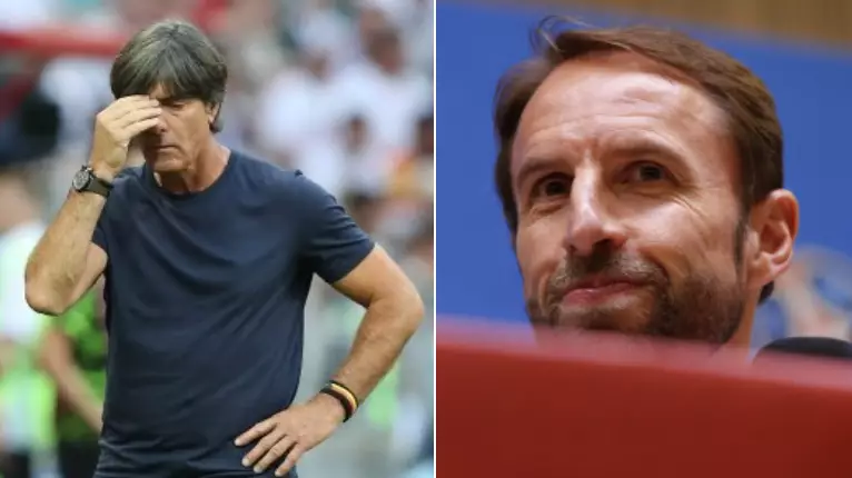 Gareth Southgate Reacts To Germany Being Knocked Out Of The World Cup
