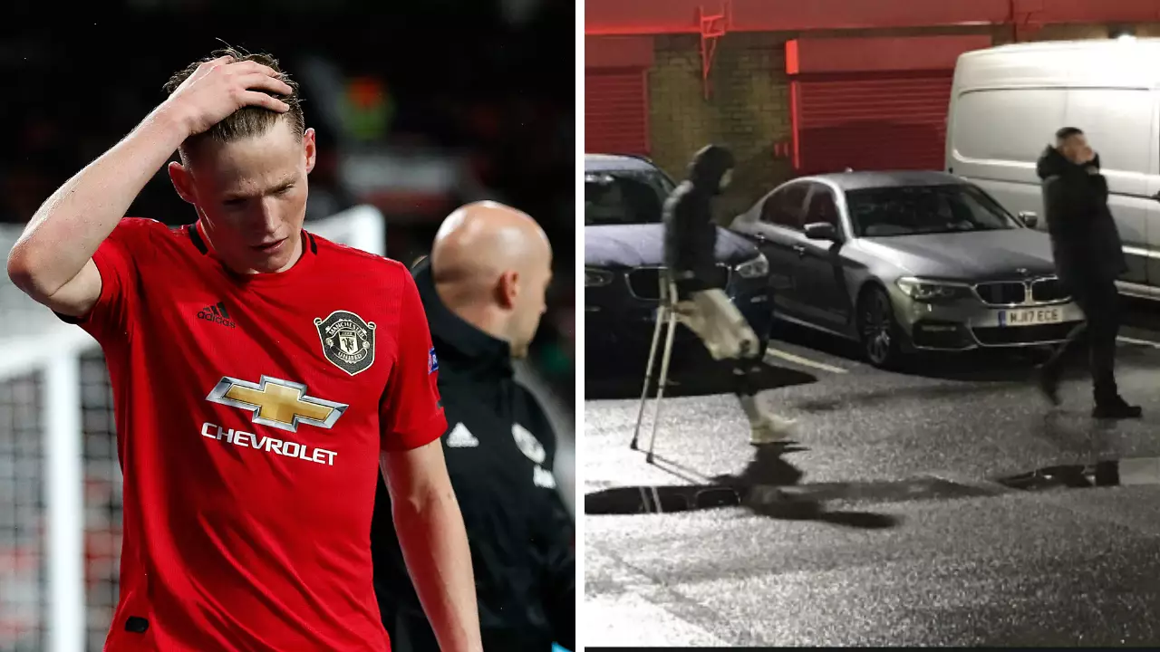 Scott McTominay Suffers Knee Ligament Injury And Leaves Old Trafford On Crutches