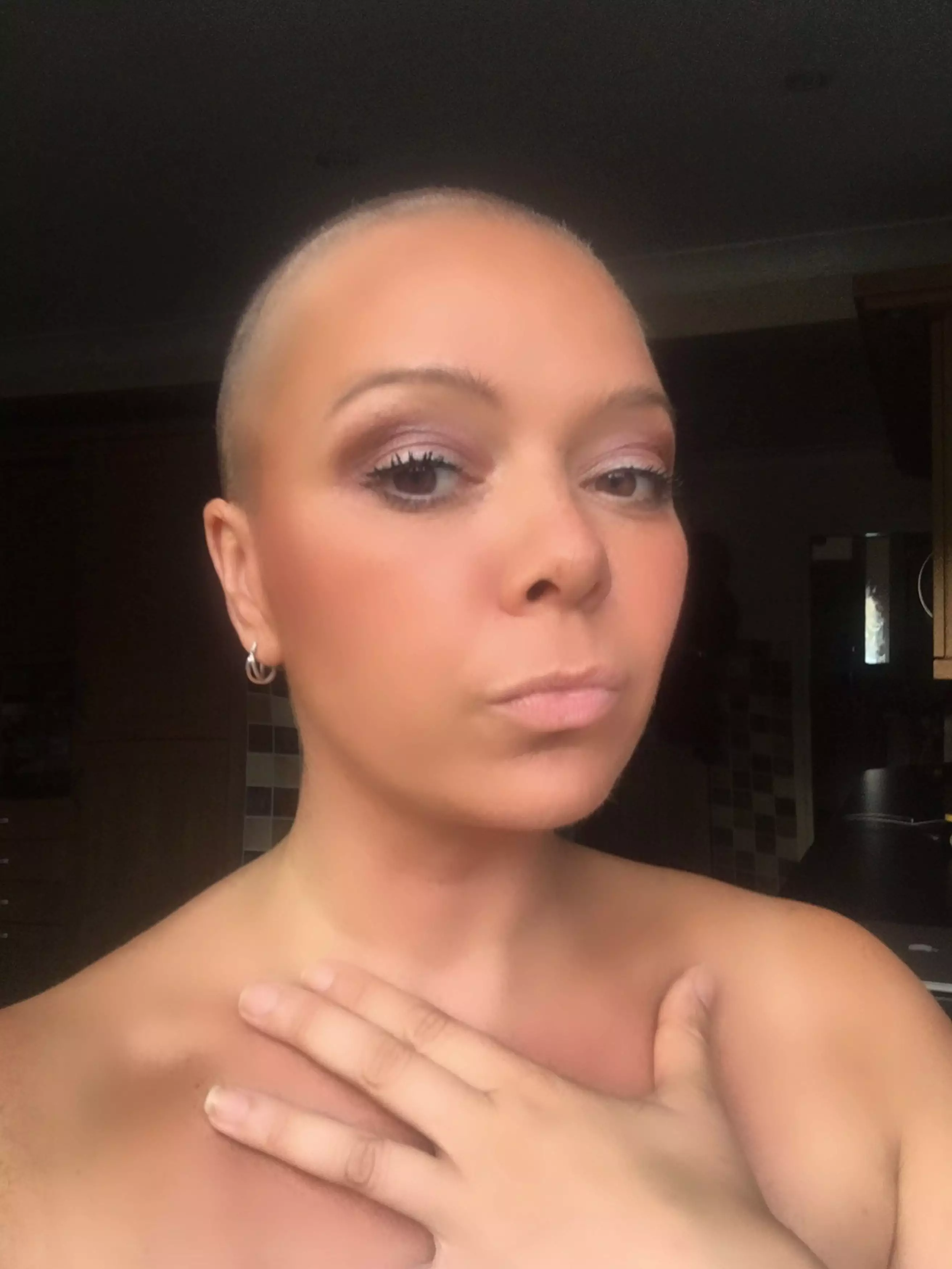 Donia is a breast cancer survivor and she waited for her hair to grow back (