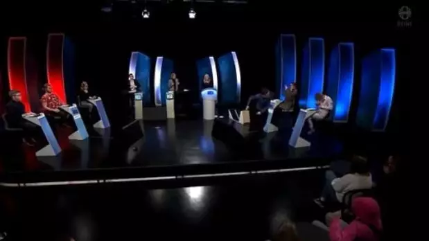 Gameshow Contestant Throws Glass And Knocks Podium Over After Losing
