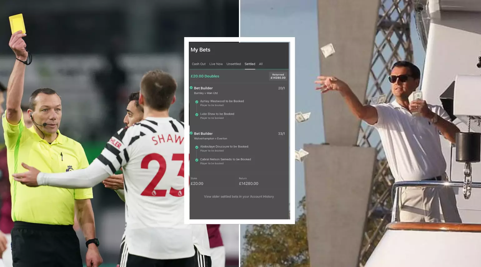 Incredible Bet Sees Punter Win £14,280 From Just Four Yellow Cards