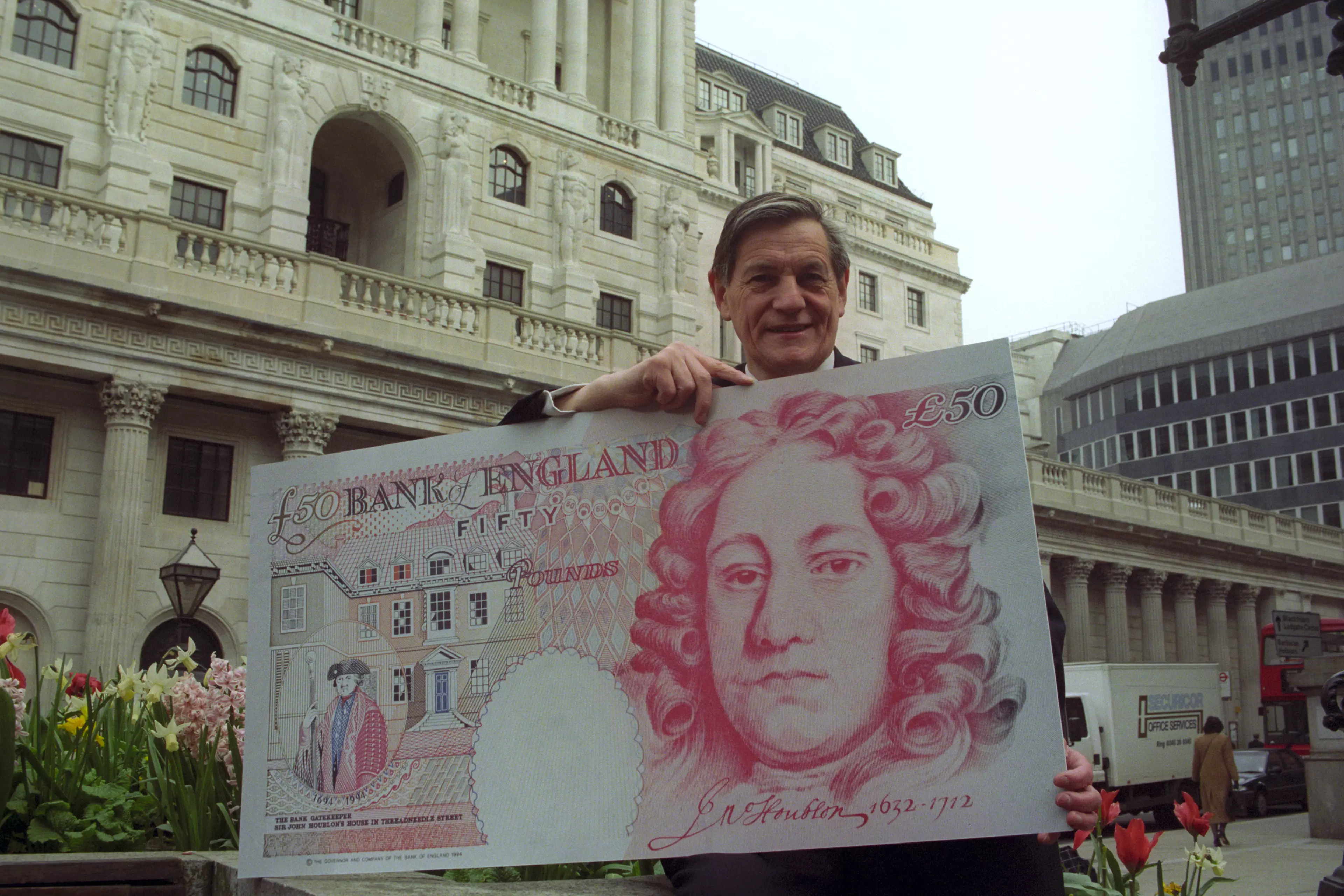 Graham Kentfield whose signature appears on all £50 Bank of England notes.