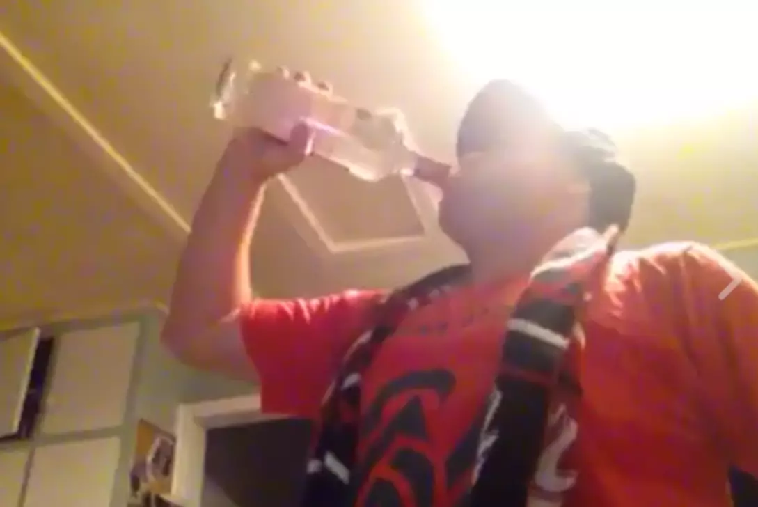Man Necks A Bottle Of Vodka In Under A Minute To Fulfil A Bet