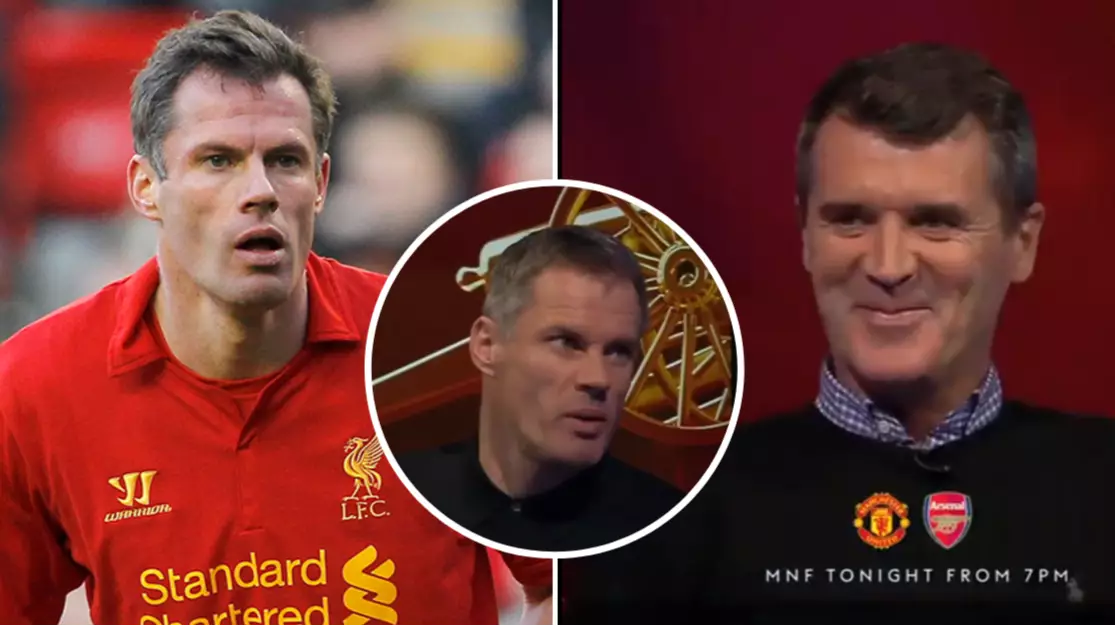 Roy Keane Spotted Laughing As Jamie Carragher Discusses Liverpool Title Failures