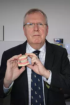 Professor Paul Brunton, lead researcher on the teeth clamp (