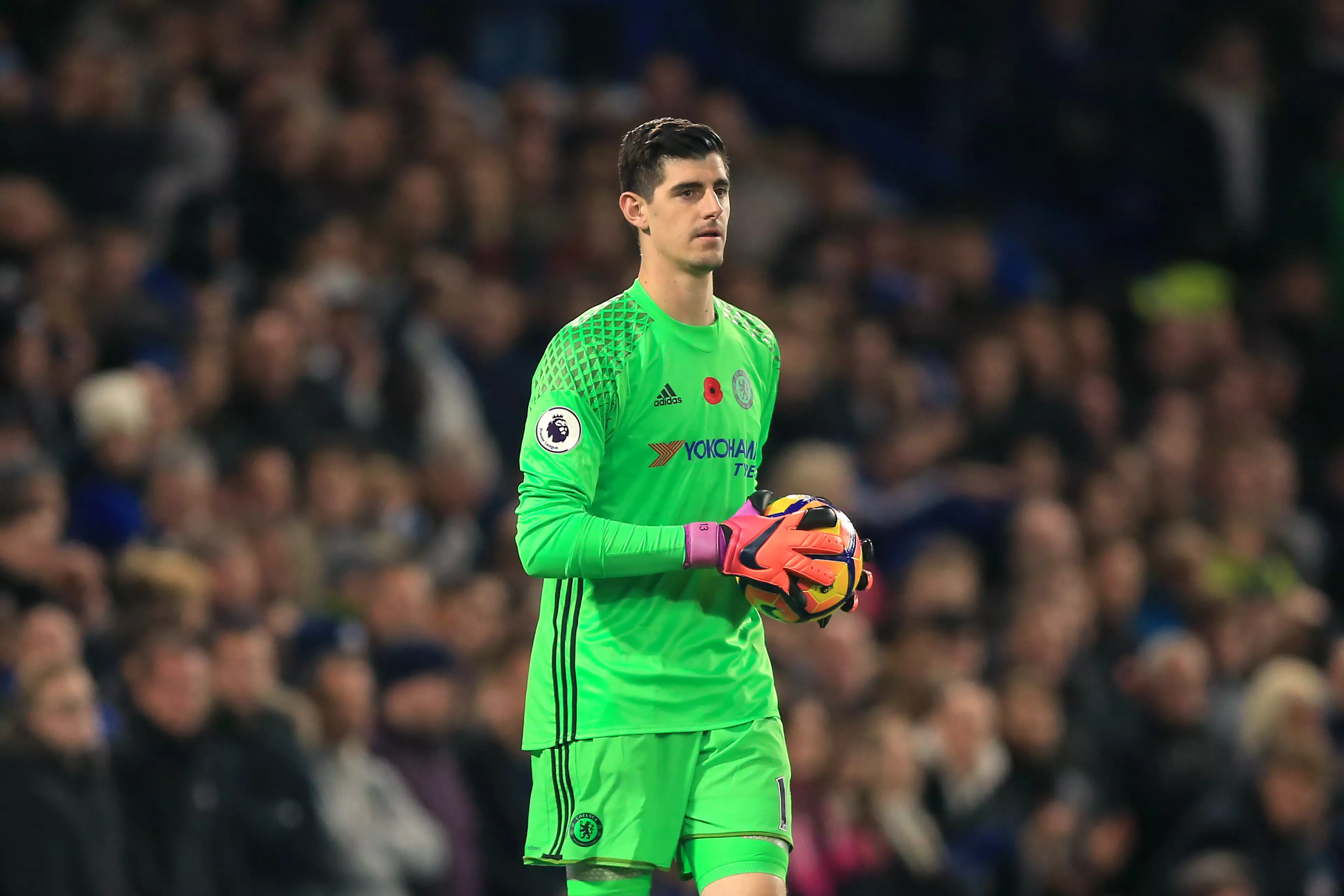 Real have long wanted a keeper and Courtois would fit the bill. Image: PA Images.