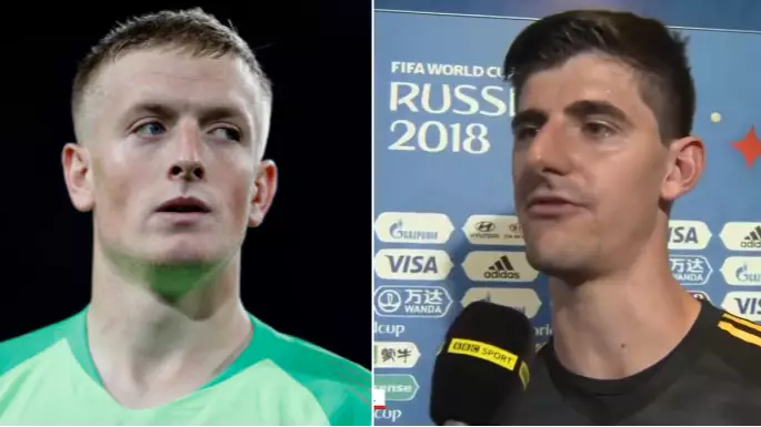 Thibaut Courtois Issues Message To Jordan Pickford After Belgium's Victory Against Brazil