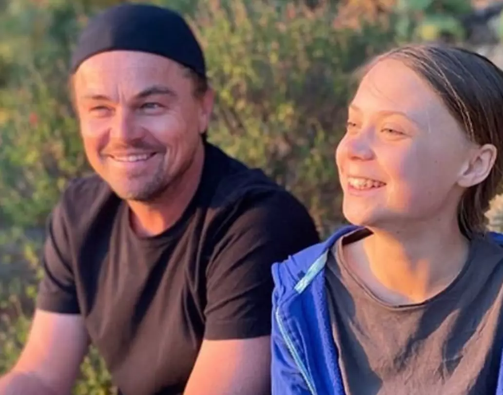 Leonardo DiCaprio said it was an 'honour' to meet Greta Thunberg.