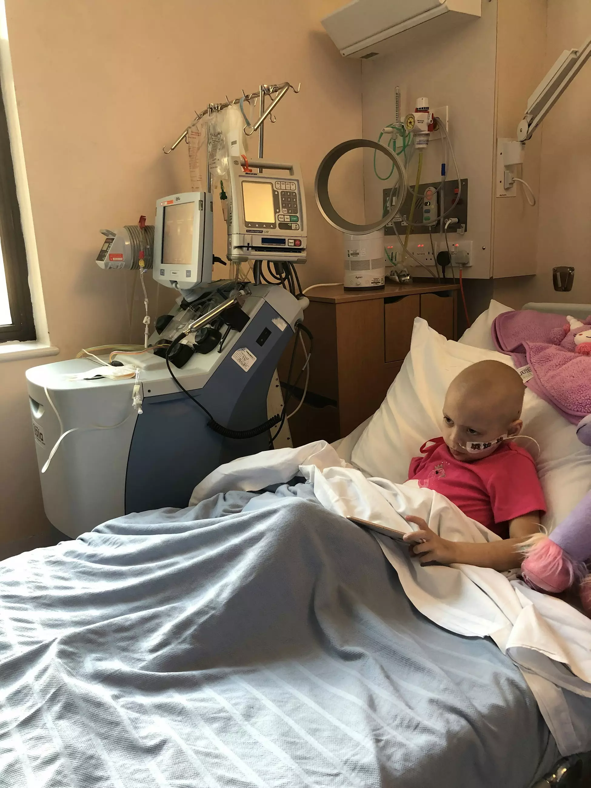 Lulu is battling a rare form of cancer and her parents are trying to raise funds for specialist treatment in the United States.