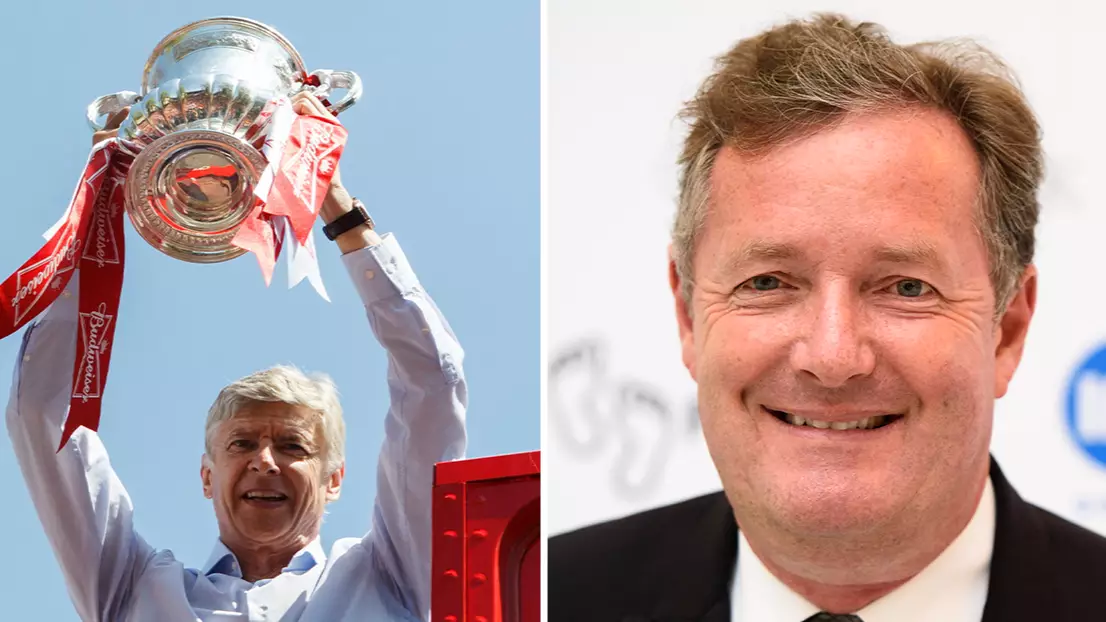 Piers Morgan Makes Brave Promise After Arsene Wenger Signs New Arsenal Deal
