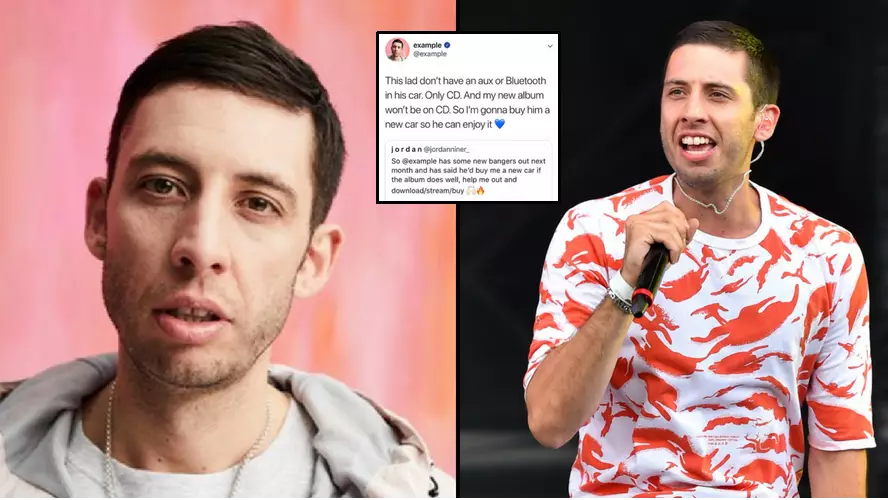 Example Buys Fan A Car So He Can Listen To His New Album