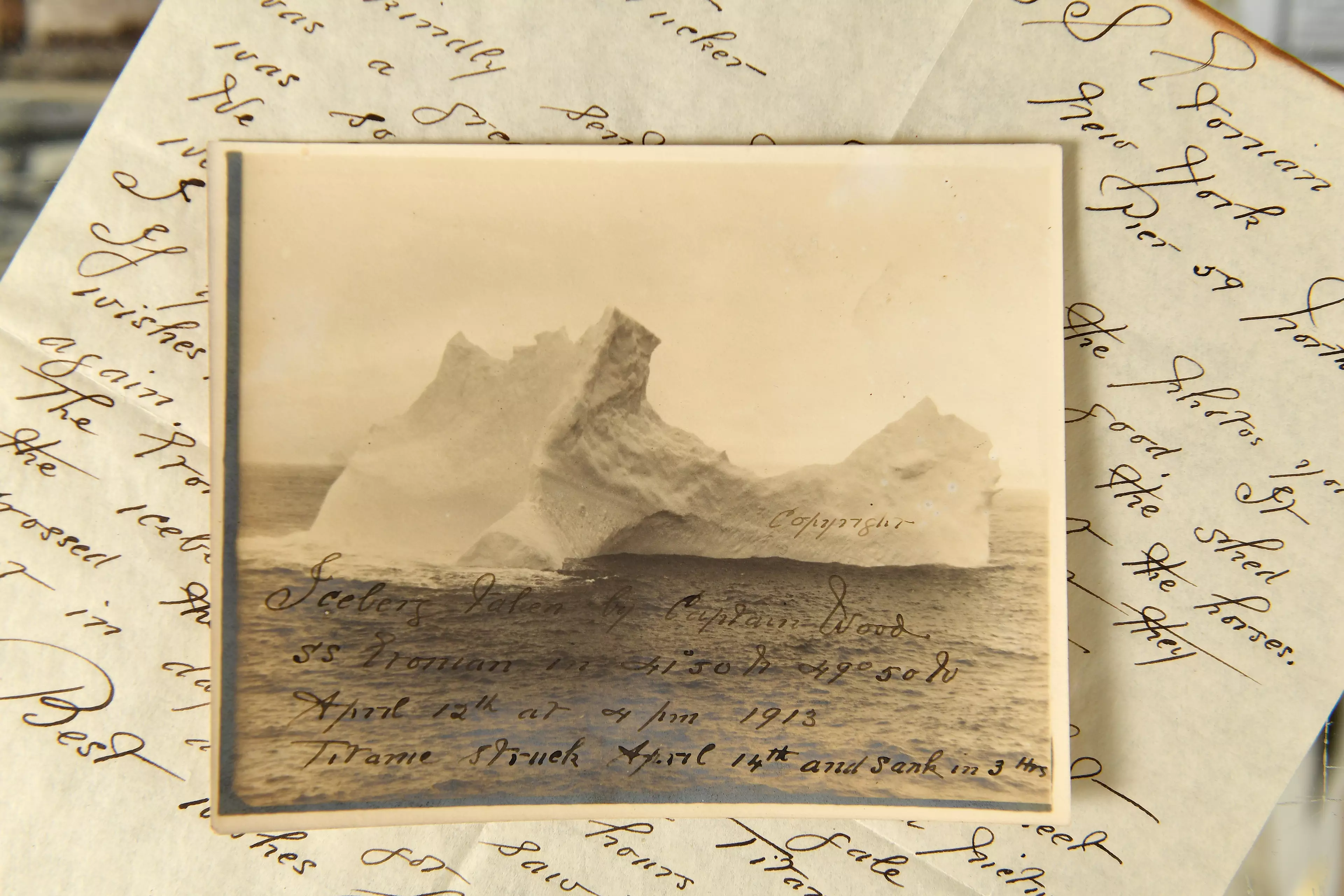 The photograph and letter.