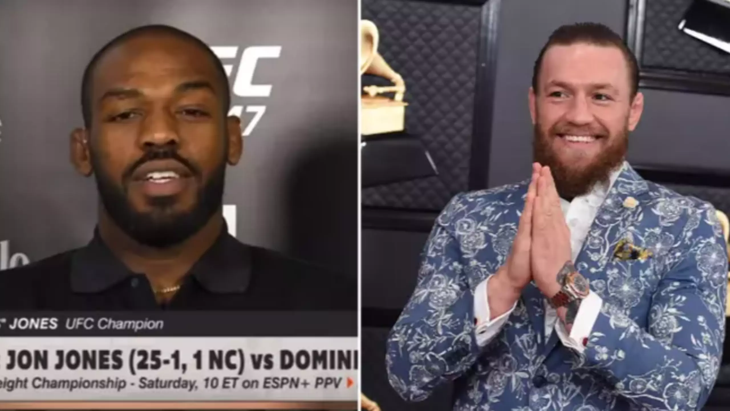 Jon Jones' Response When Asked If Conor McGregor Is The GOAT Of MMA