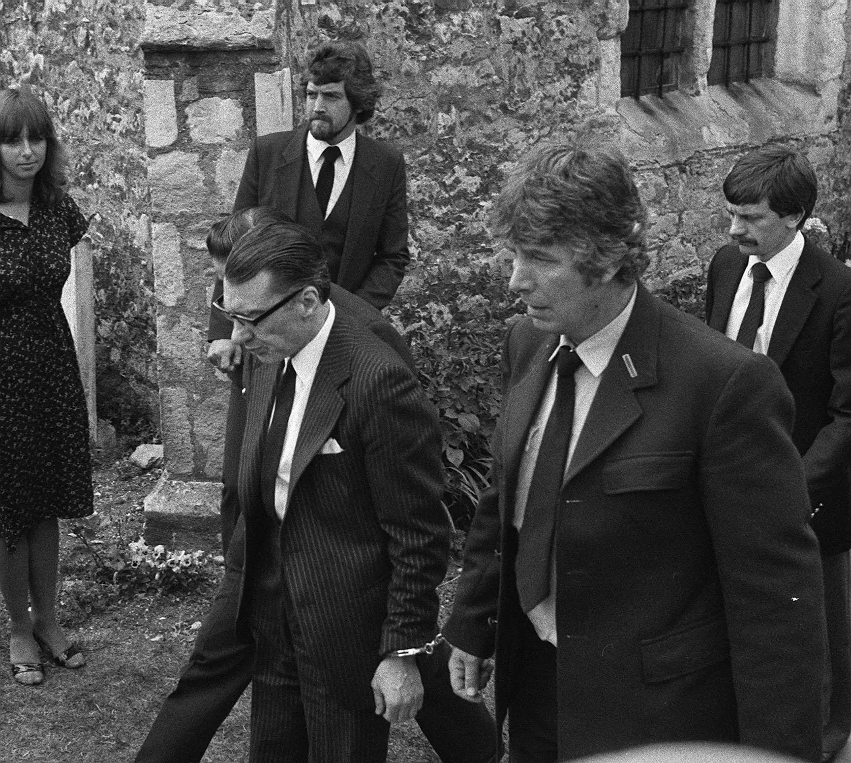 Reggie Kray at the funeral of his mother in 1982.