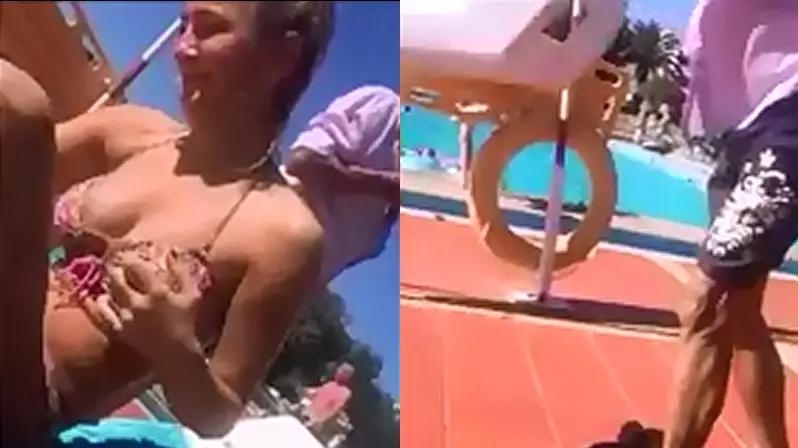 Elderly Bloke Throws Teen Off Sunbed After Accusing Her Of Stealing It