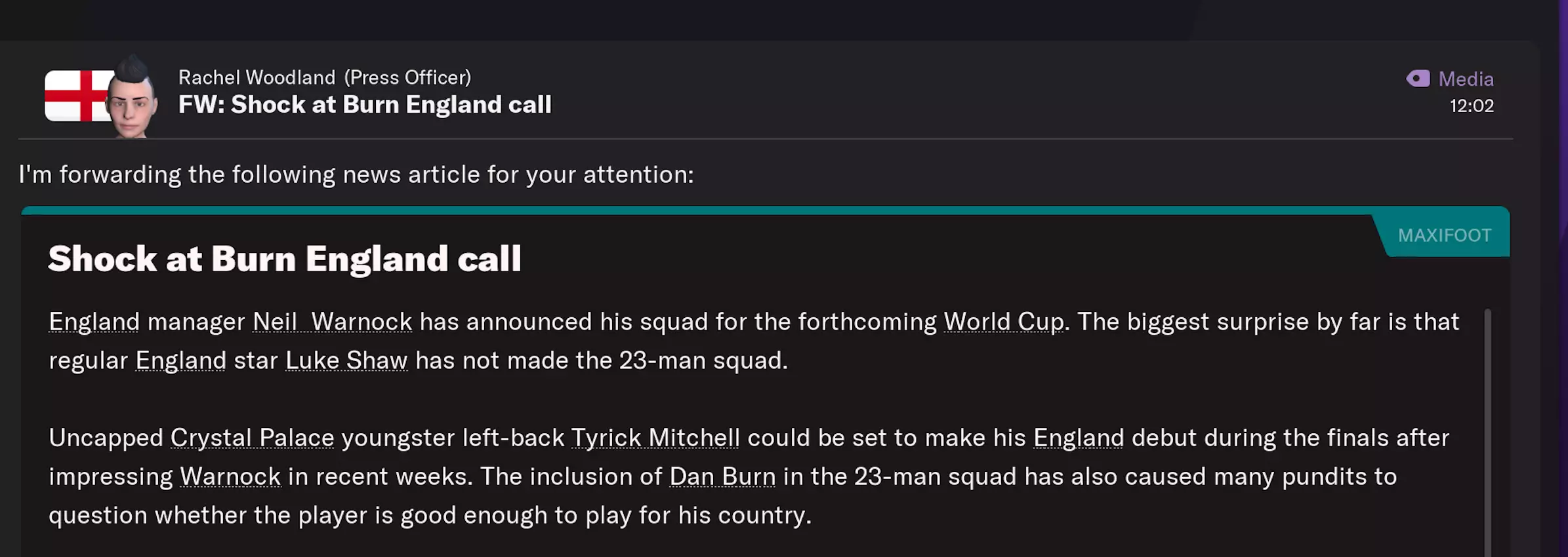 Image credit: Football Manager 2022