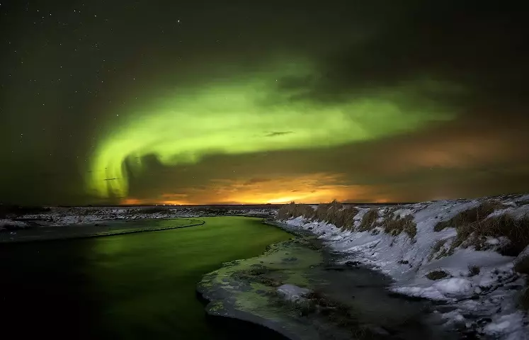 Auroa Borealis, viewed from Iceland.